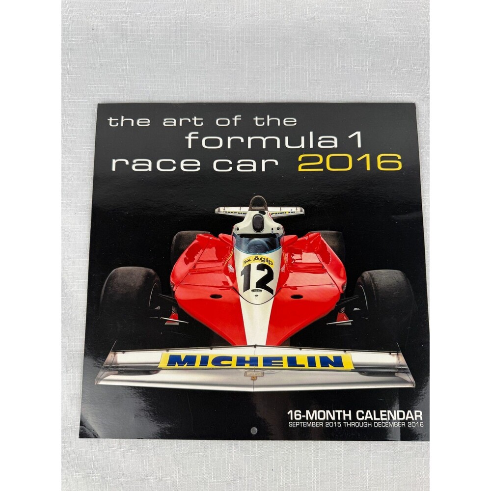 2016 the art of the formula 1 race car calendar
